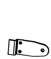 Luggage Rack Support Plate/Down