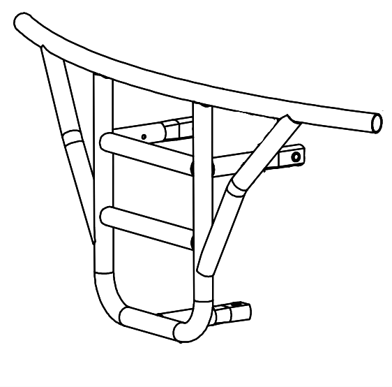 A627 Front Bumper For Lifted Cart