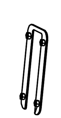 Handbrake Leather Cover Fixing Plate-B