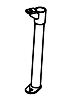 Pedal Under Frame Rear Support/R