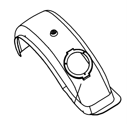 A627.2G Rear Fender For Lifted Cart/L