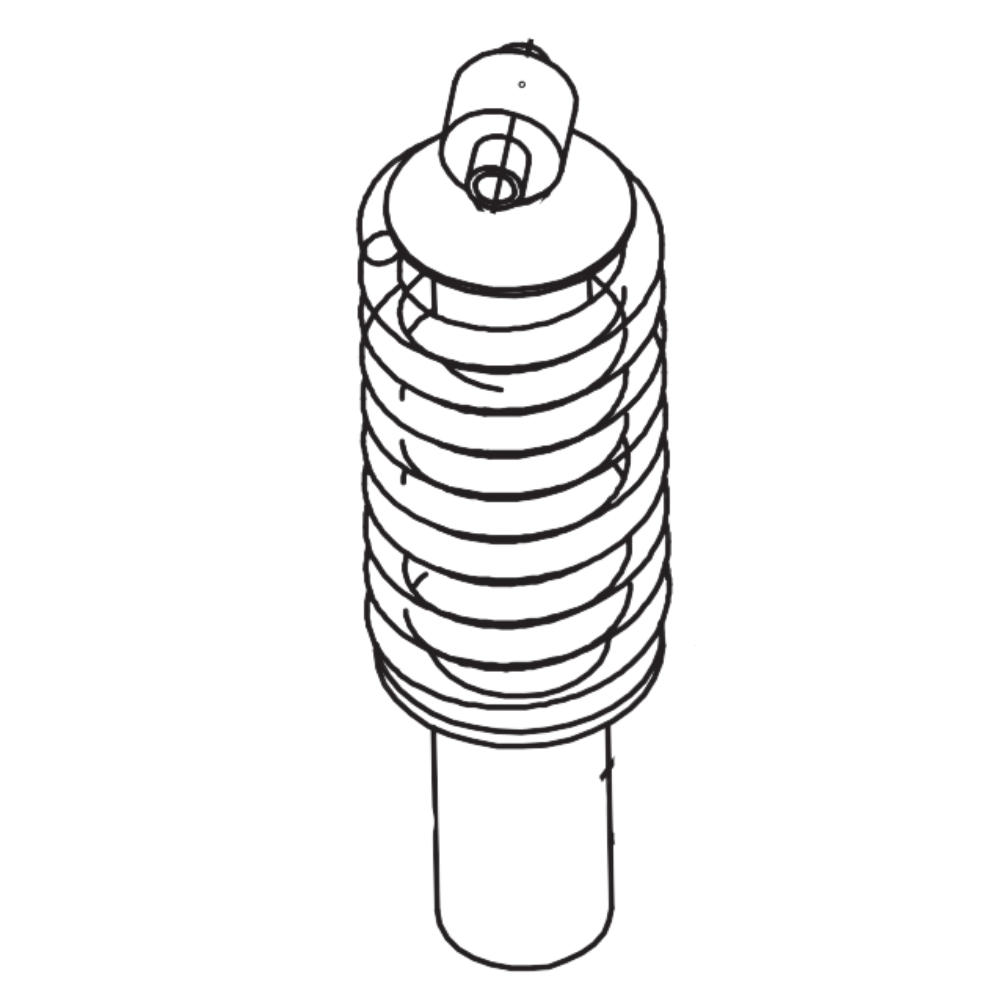 A4 Front Shock Absorber Assembly/R