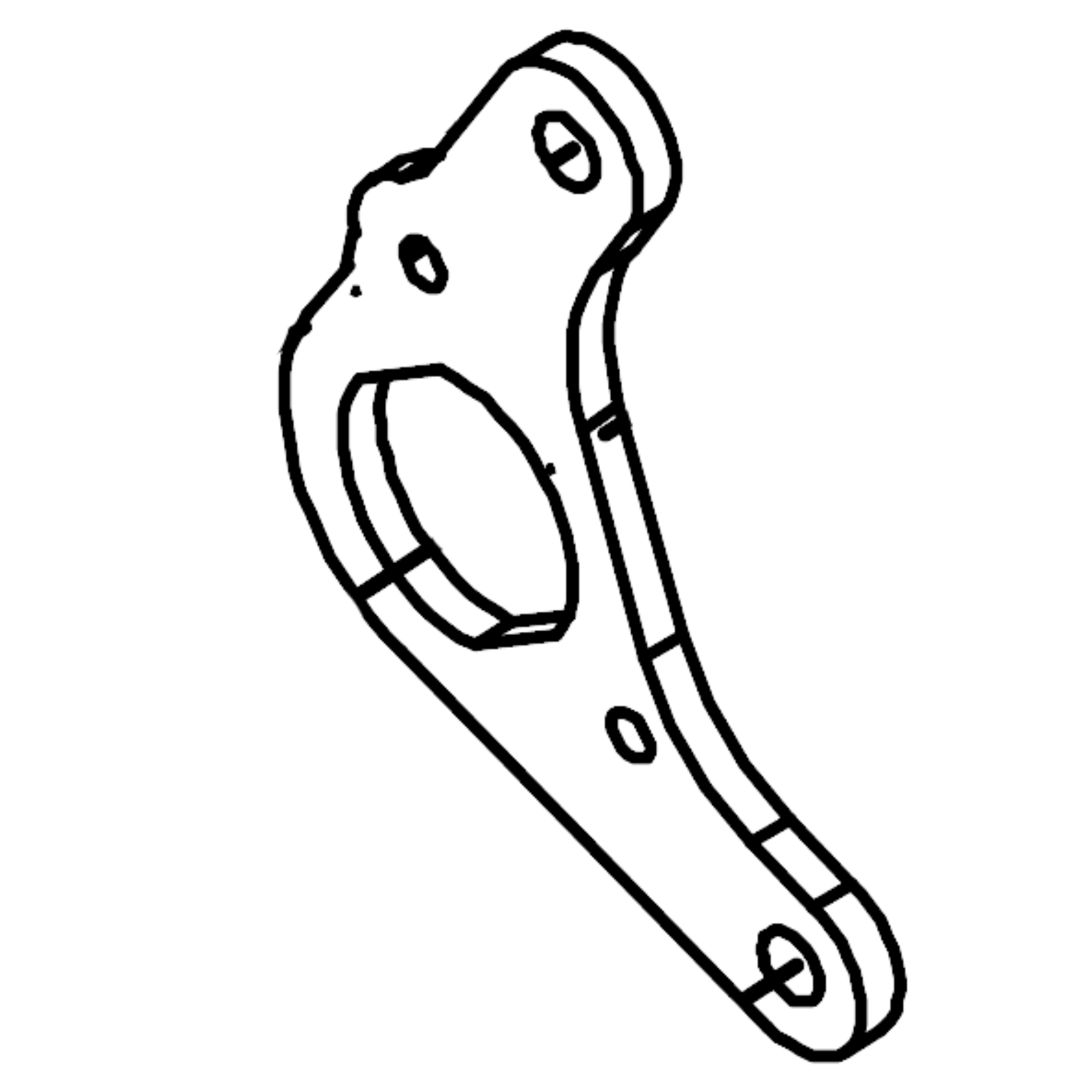 Front Brake Cylinder Fixing Plate