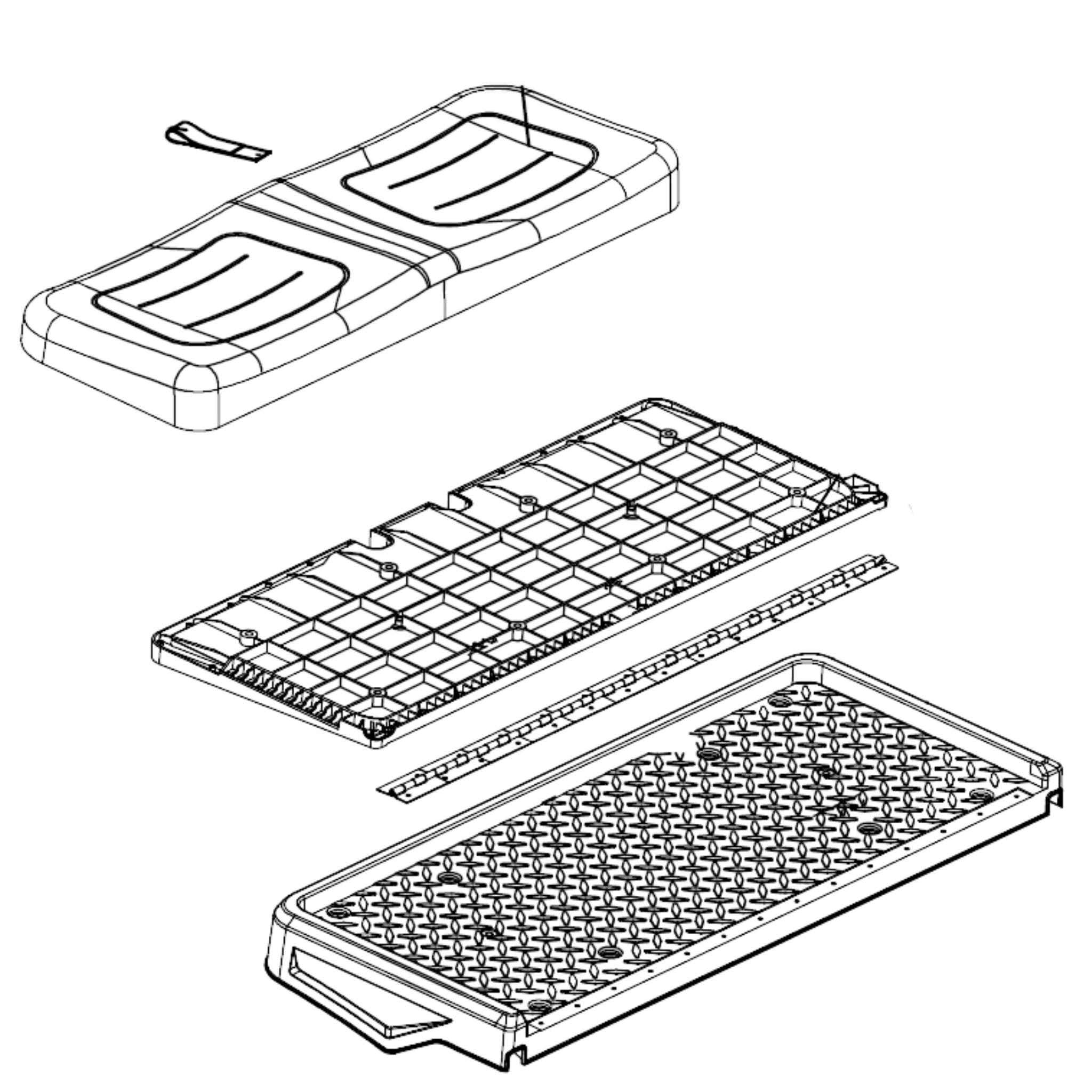 Foldable Rear Sear Cushion Assy