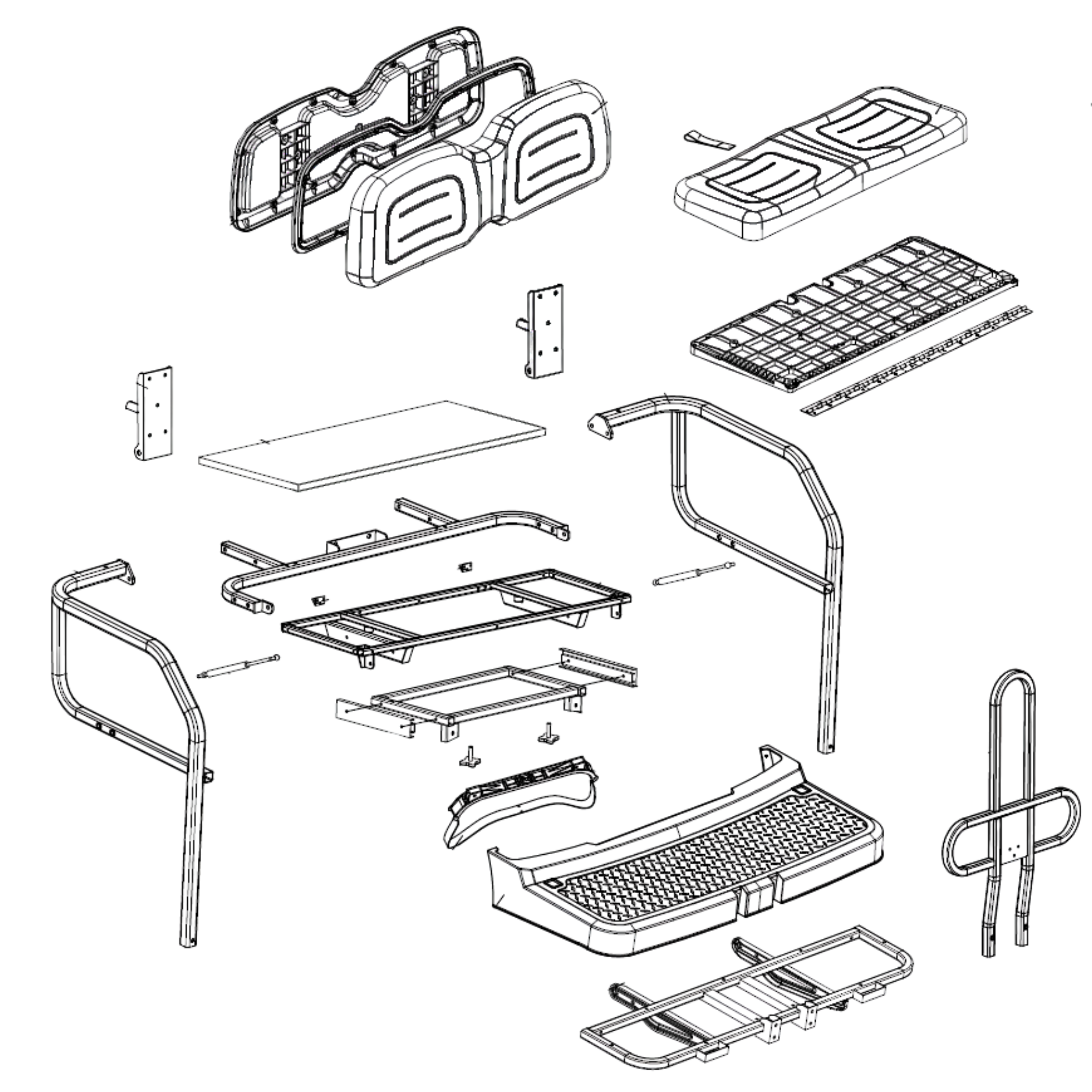 Foldable Rear Sear Structure Assy