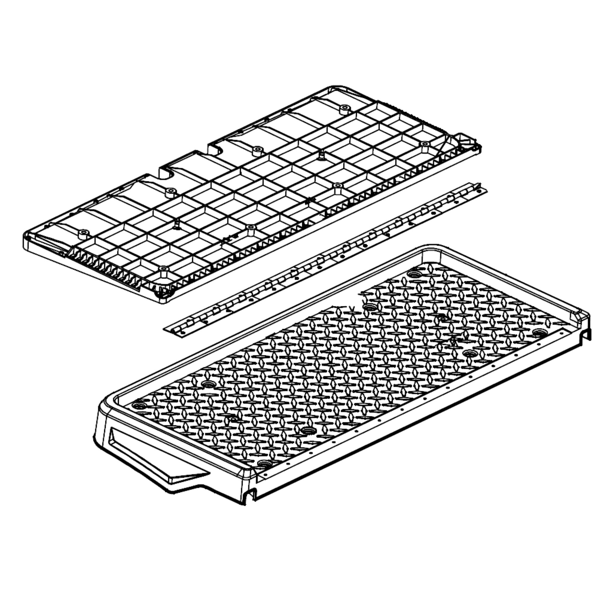 Foldable Rear Seat Bottom Plate Assy