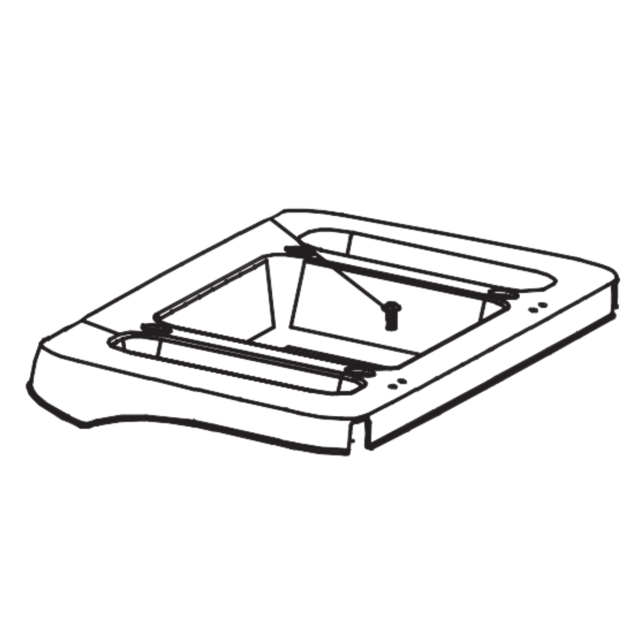 Rear Seat Plastic Storage Box/Big