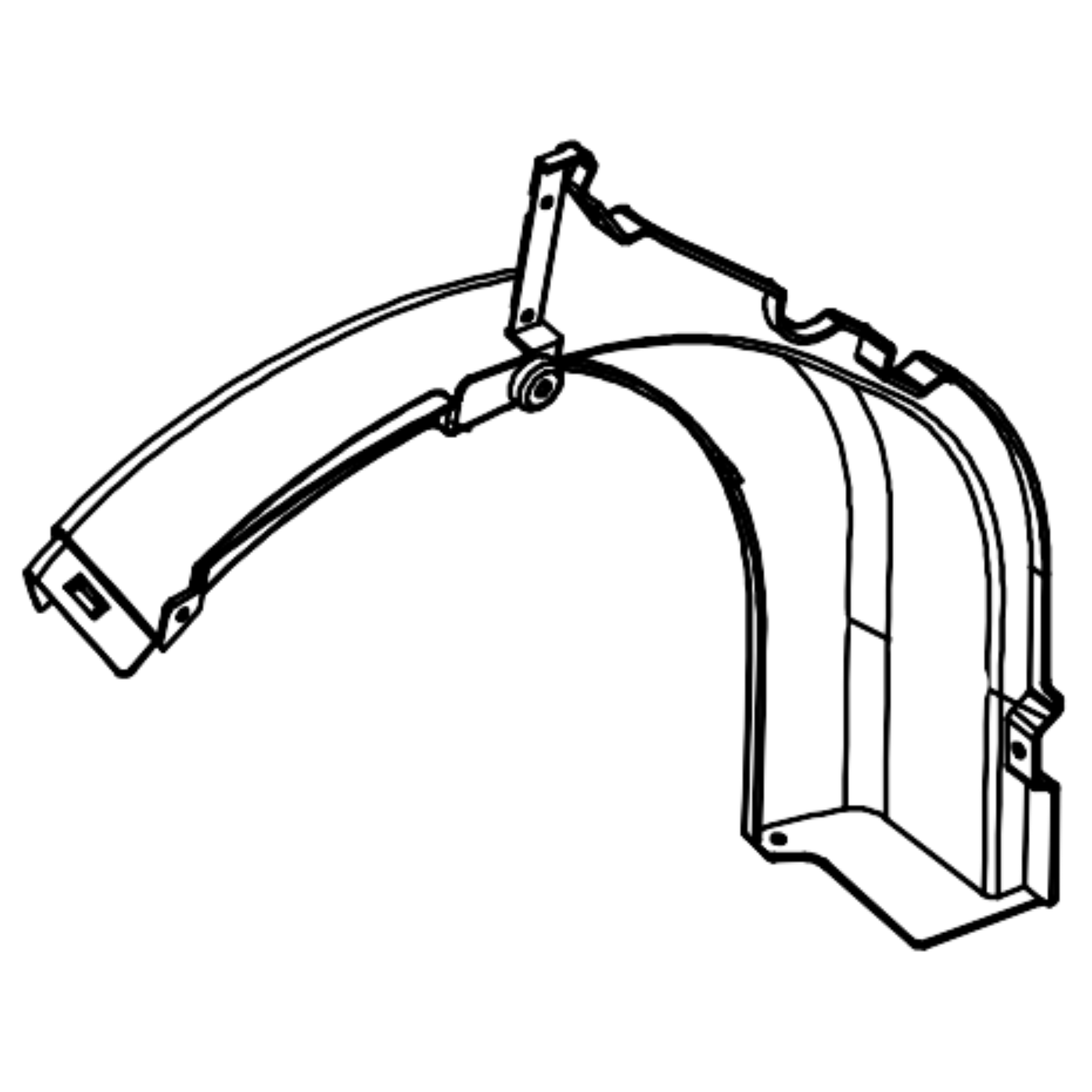 Rear Wheel Eyebrow/L