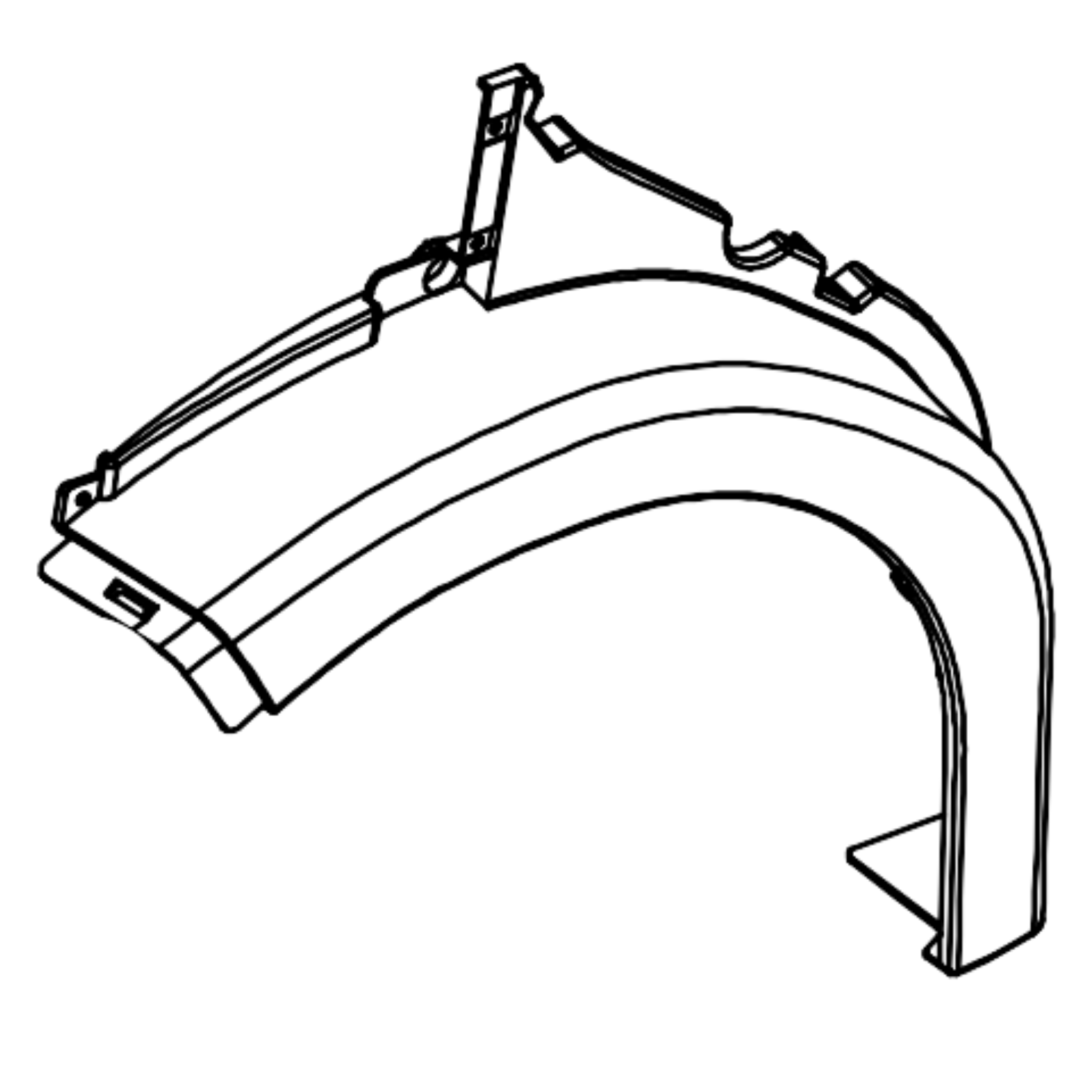 Rear Wheel Eyebrow/R