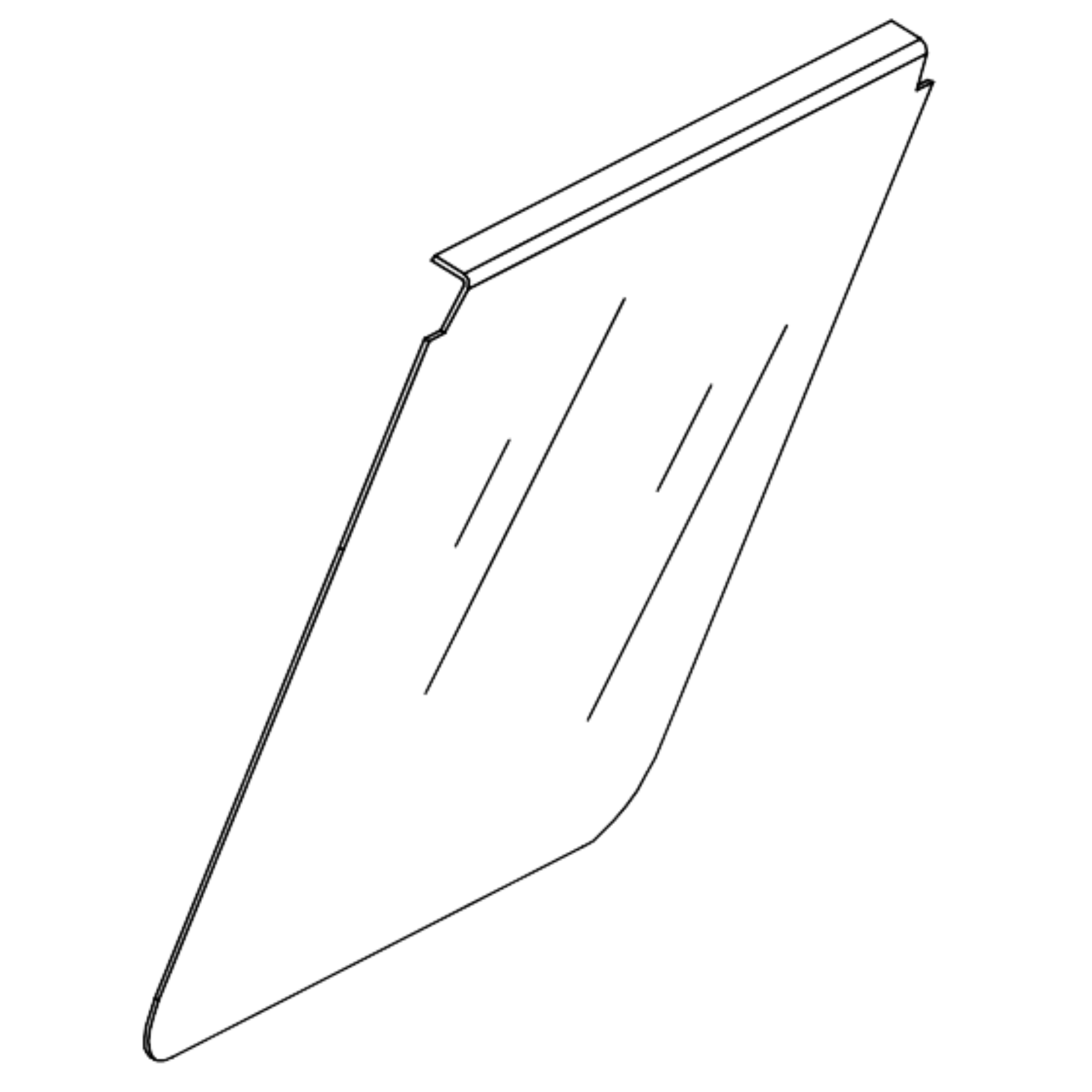 A2 Solid Acrylic Windshield