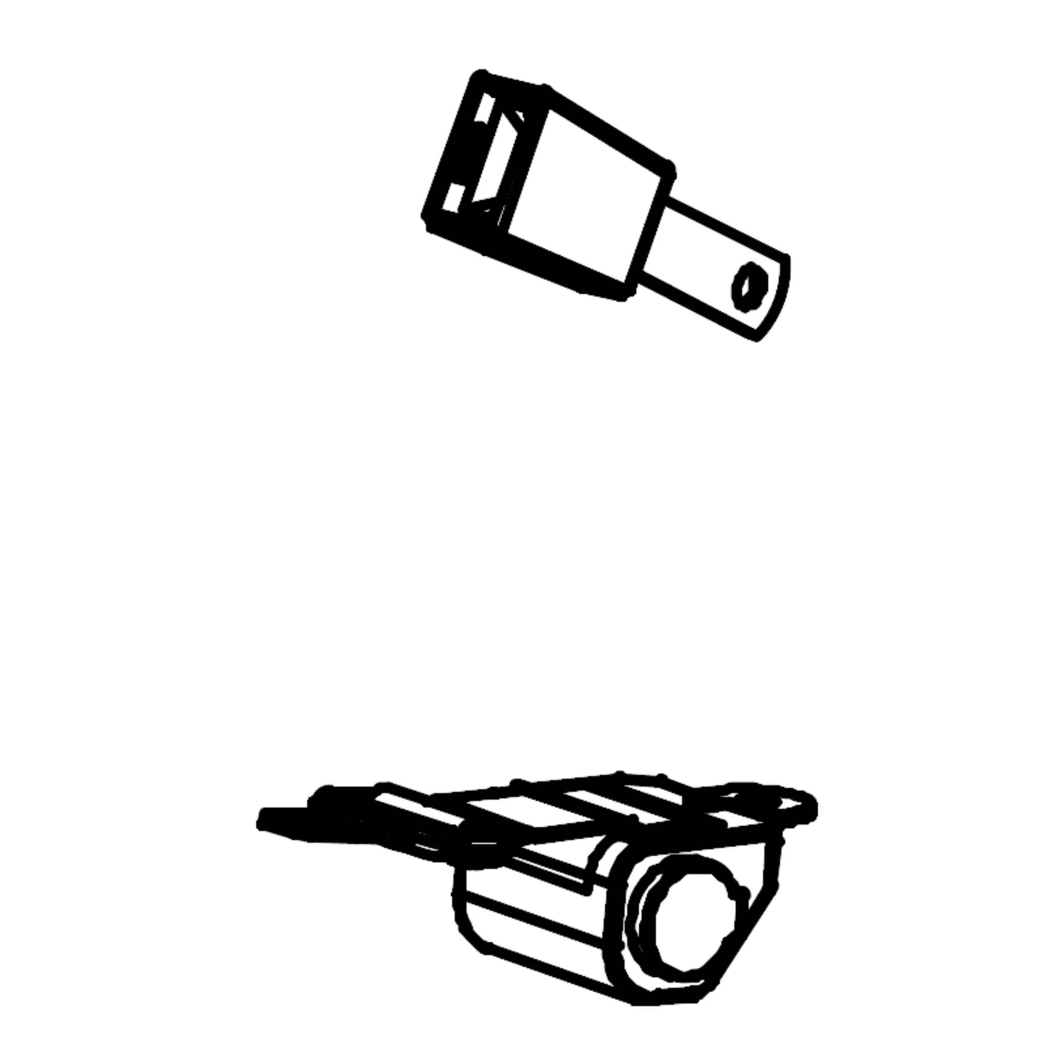 Automatic Locking Two-Point Safety Belt