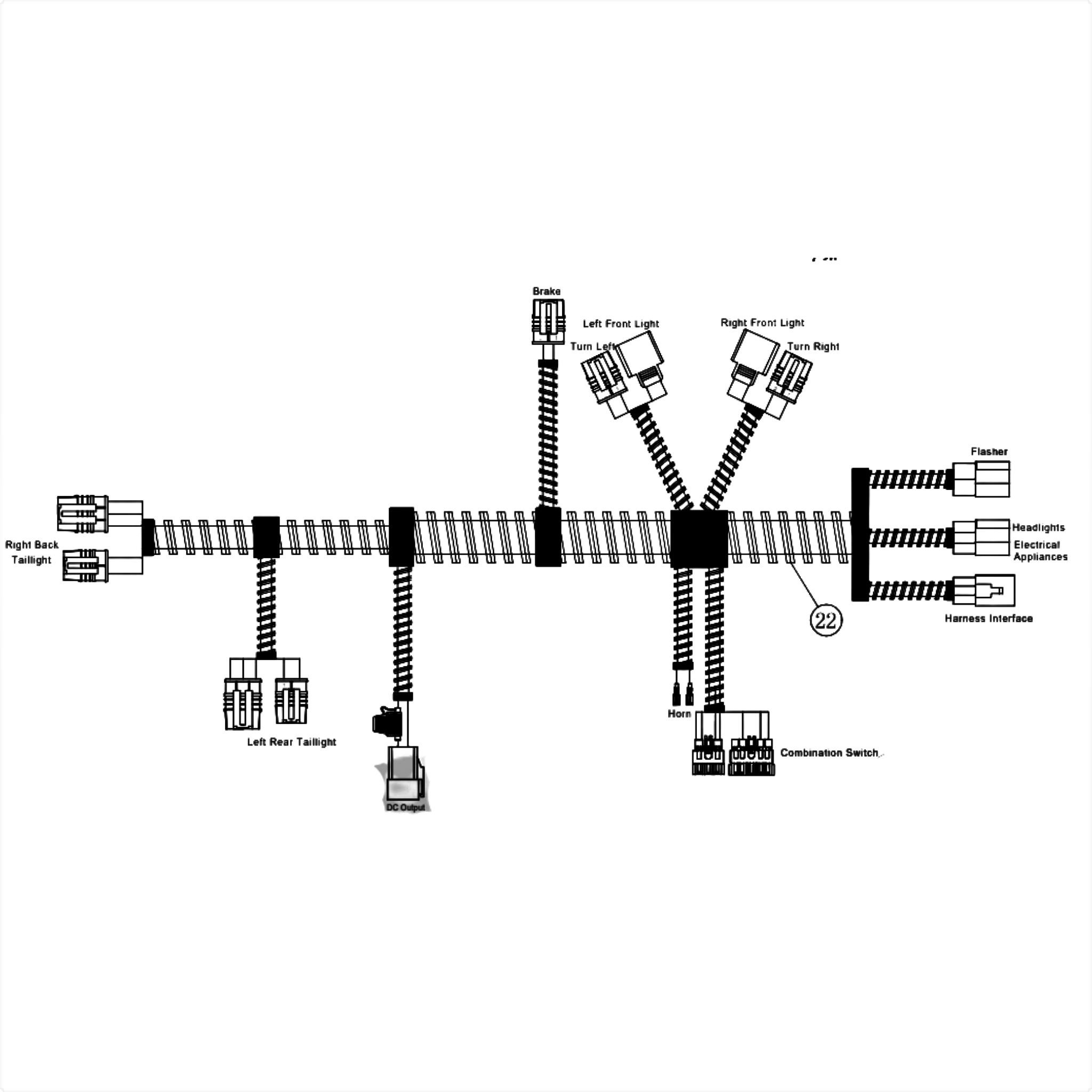 A627.4 entire wiring harness (1266A)
