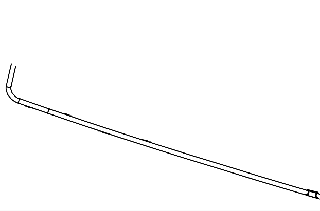 Medium pressure tube front part