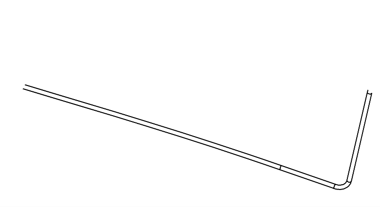 medium pressure tube rear part