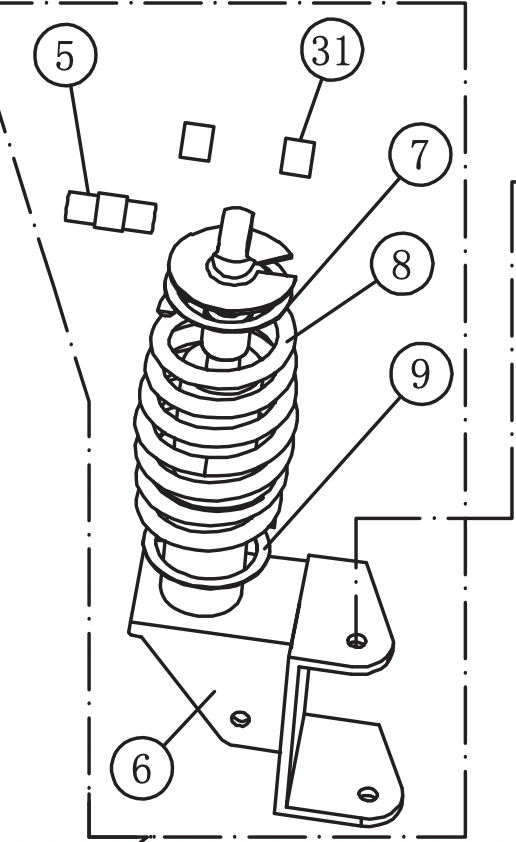 Front Shock Absorber/L (627 Series)