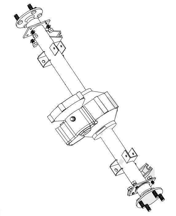 A Transaxle (Front Disc Brake And Rear Drum Brake)