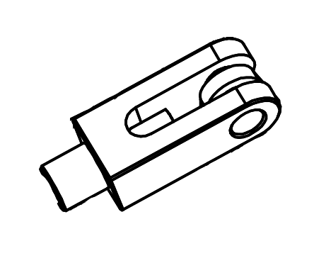 Brake master cylinder connecting rod