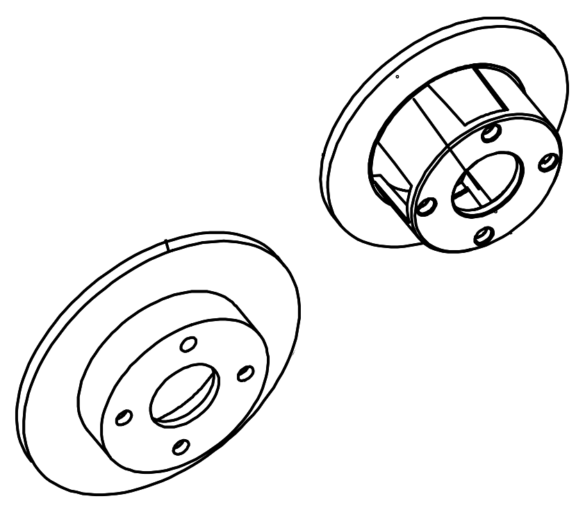 Rear Brake Disc For Lifted Cart